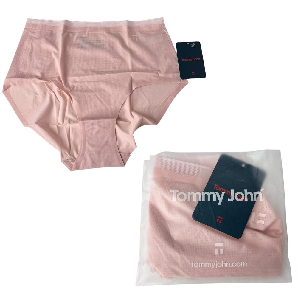 NEW Tommy John Air High Rise BRIEF PANTY Soft Peachskin Pink Women’s SM 4-6 NWT